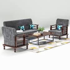 solid teak sofa set 5 seater wooden