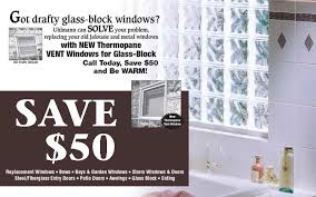 thermopane glass block window