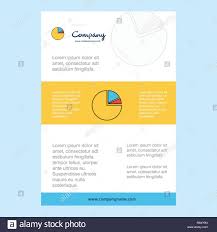 Template Layout For Pie Chart Comany Profile Annual Report