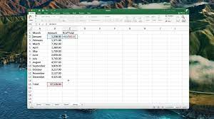 calculate percenes in excel