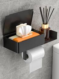 1pc Simple Black Wall Mounted Toilet