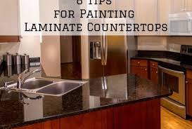 tips for painting laminate countertops