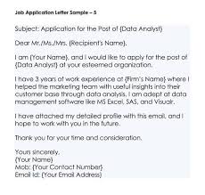 Keep it short and to the point — email is supposed. How To Write A Job Application Letter Samples Examples