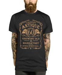 60th birthday t shirt gift idea for men