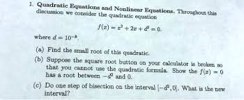 Solved Quadratic Equations And