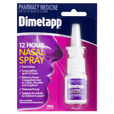 Common cold, hay fever, upper respiratory allergies, sinusitis. Buy Dimetapp 12 Hour Nasal Spray 20ml Online At Chemist Warehouse