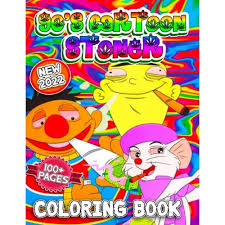 90s cartoon stoner coloring book