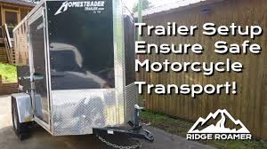 easy motorcycle trailer setup hacks