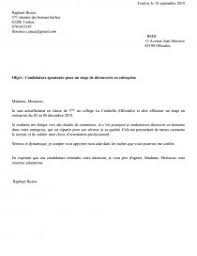 Utilise cette lettre comme une. Exemple De Lettre De Motivation Stage 3eme Lettre Type Raphael Bezier