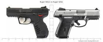 ruger sr22 vs ruger sr9c size