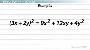 Perfect Square Trinomial Definition