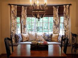 curtains for bay windows in dining room