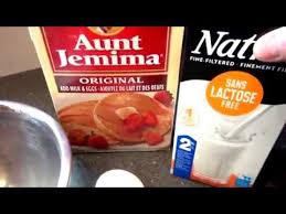 aunt jemima pancake mix with milk