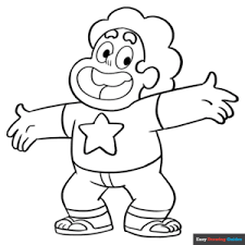 steven universe coloring page easy
