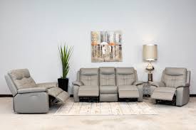 electric recliner sofas in grey leather