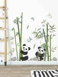 Panda Bamboo Pattern Wall Sticker
