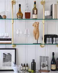 Wall Mounted French Bistro Shelves For