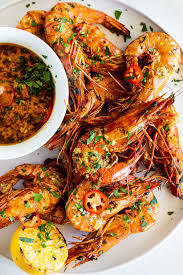 grilled garlic er prawns simply