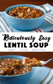 ridiculously easy lentil soup fatfree