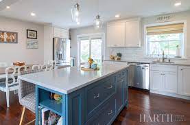 blue cabinets and grey worktops ideas