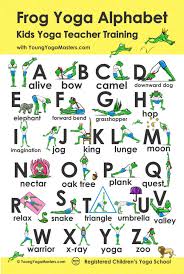free kids yoga alphabet printables for