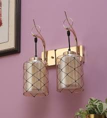 Gold Mild Steel Wall Light By Learc