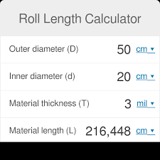 roll length calculator