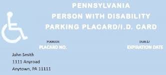 persons with diities placards plates