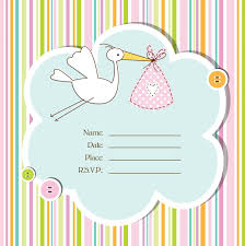 Blank Baby Shower Invitations Neutral Templates Invitation Paper