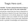 Aristotle’s theory of the Tragic Hero