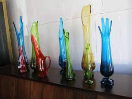Colorful Viking Glass Vases