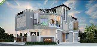 Residential-House-Design-Online | Architecture Design | Naksha Images | 3D  Floor Plan Images | Make My House Completed Project gambar png