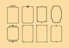 ornate frame vector art icons and