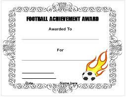 30 Free Printable Football Certificate Templates Awesome