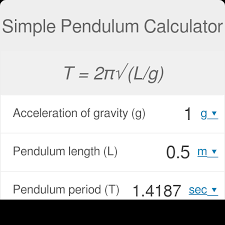 Simple Pendulum Calculator
