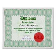 Make A Diploma Certificate Print