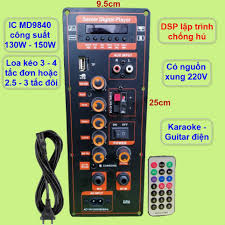 Mạch loa kéo DSP lập trình chống hú IC MD9840 công suất 130W – 150W có  nguồn xung 220V - Karaoke và Guitar điện - Phụ kiện âm thanh