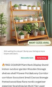 Free Courier Plant Rack Display Stand