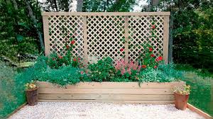 Baroque Terrace Wooden Trellis Panel