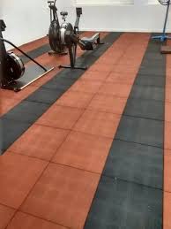 indoor gym rubber flooring size