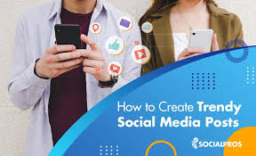 how to create trendy social a posts