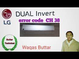 lg dual inverter ac error ch38 code