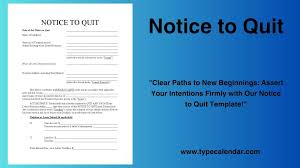printable notice to quit templates pdf