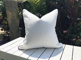White Outdoor Cushions Sunbrella