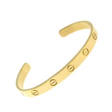 Cartier Love Cuff Bracelet In 18k Yellow Gold Size 16 C