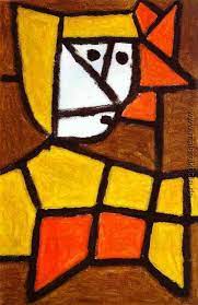 Frau in Tracht di Paul Klee von Paul Klee - Ölgemälde Reproduktion