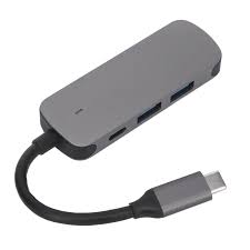 Amazon.com: USB C Hub, 4 in 1 4K HD USB C Splitter PD Fast Charge Gray  Metal Body Type C Docking Station for Laptop Desk Phone (Grey) : Electronics