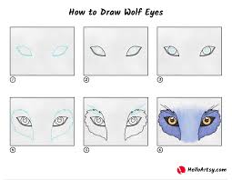 how to draw wolf eyes oartsy