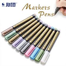 Sta 8151 Metallic Marker Pens 10 Colors