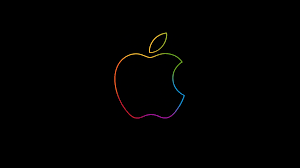 apple 4k neon logo wallpaper hd hi